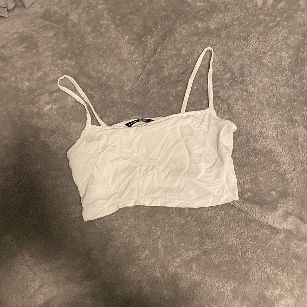 white crop top
